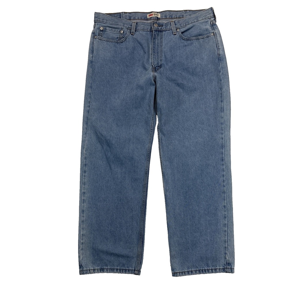 Levi's 513 Slim Straight Jeans Men 40x30 Light Wash Casual Streetwear